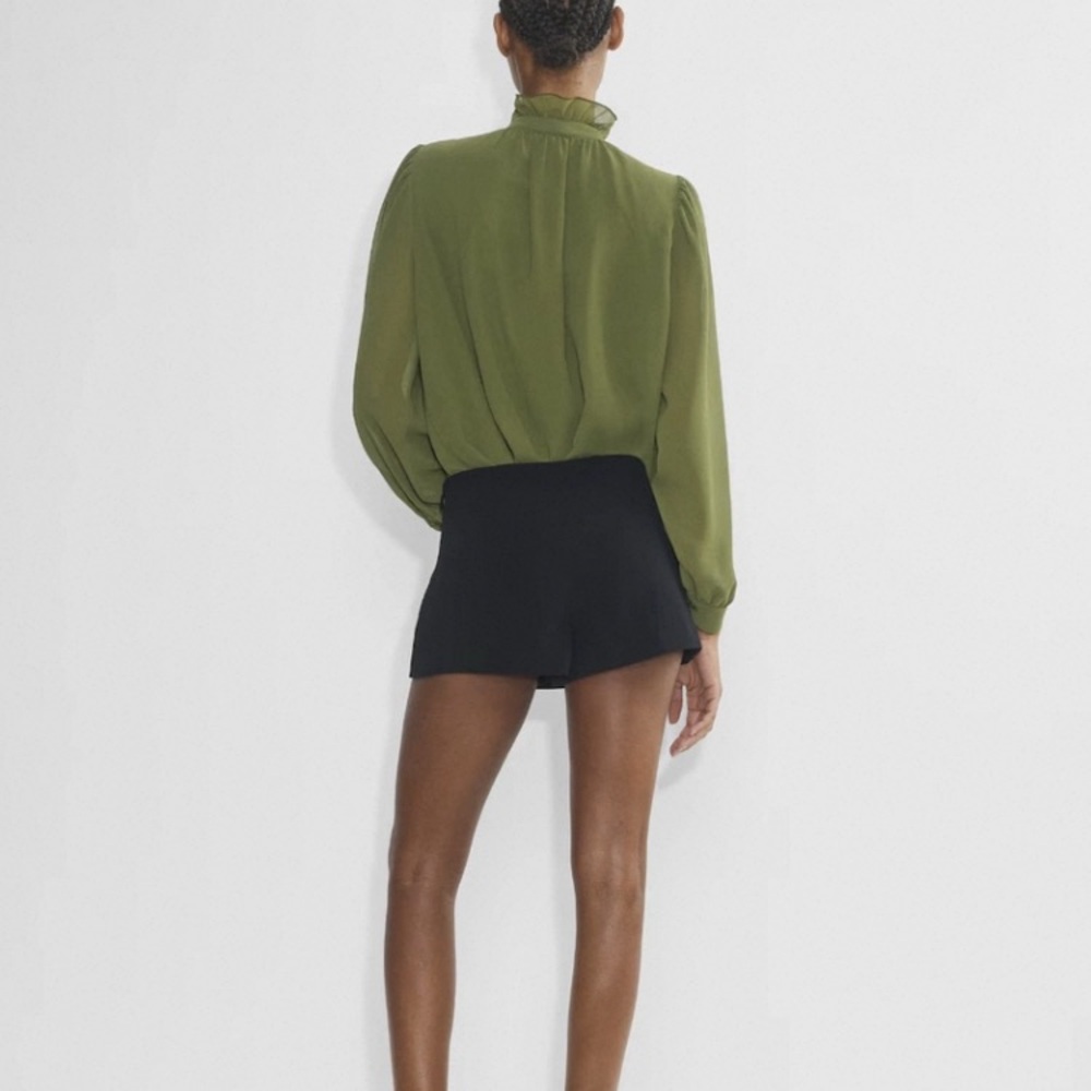 New Aritzia Wilfred Valentina Chiffon Ruffle Blouse - Picture 4 of 10
